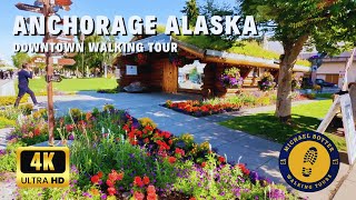 Walk Downtown Anchorage: Uncover Alaska's Largest City | 4K60fps | Captions