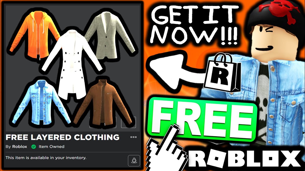 Free Accessories! How To Get X5 Layered Clothing Jackets! (Roblox 3D  Layered Clothing) - Youtube
