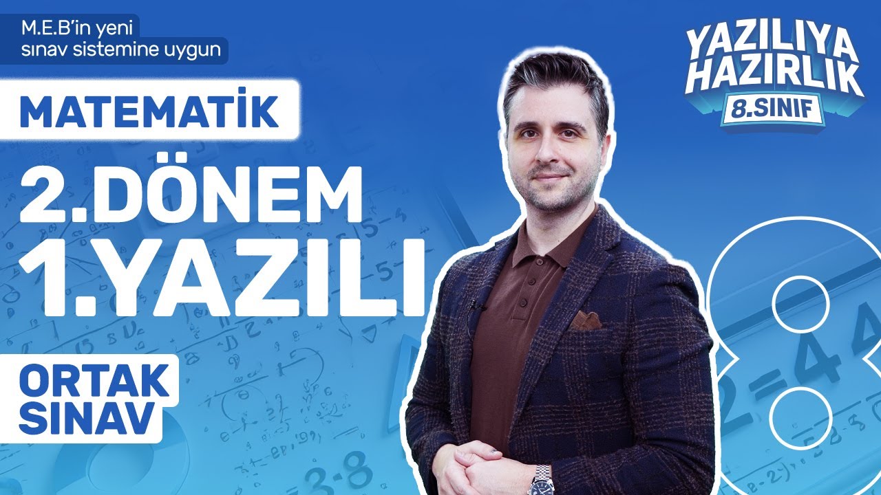 KİM 100 İSTER? 8. Sınıf Matematik 2. Dönem 1. Yazılıya Hazırlık 2024-2025 Taktikler, Full Tekrar