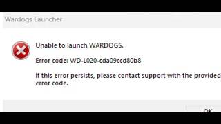 Fix WARDOGS Launcher Error Code WD-L020 News