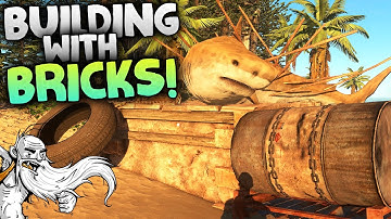 Stranded Deep Gameplay - "BUILDING WITH BRICKS!!!"  - Let