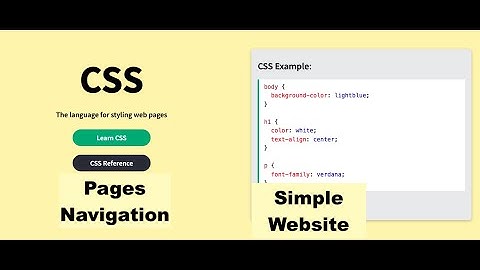 Create a Simple Website with Multiple Pages using HTML & CSS