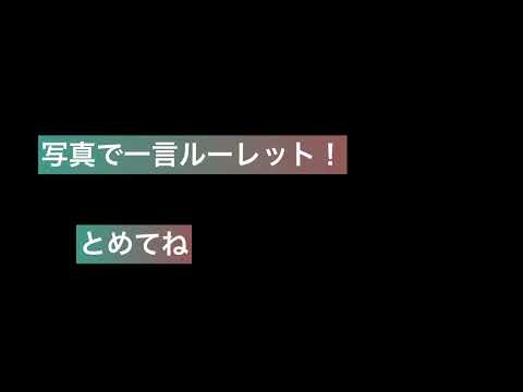 【ルーレット】写真で一言ルーレット