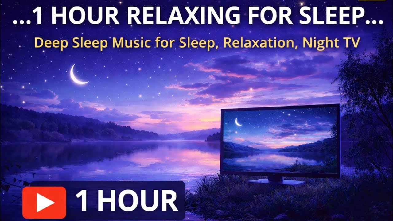 1 Hour Relaxing Music for Deep Sleep 🌙 | Night Relaxation for TV & Stress Relief