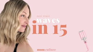 Easy Peasy Waves in 15 using Mermade Hair Waver