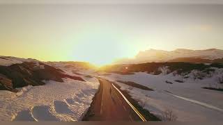 Nature snow coverd mountain relexing music