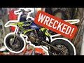 Supermoto Yamaha YZ85 WRECKED! Build and rebuild... Part 4