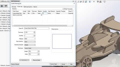 Introduction to NESTINGWorks in CAMWorks