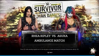 WWE 2K24: Rhea Ripley and Asuka Clash in Epic Ambulance Match Showdown!