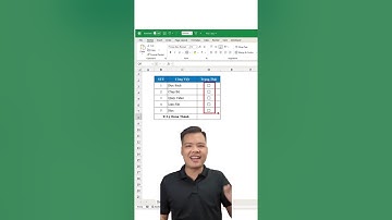 Tạo checkbox trong excel #phongexcel #LearnOn #Thanhcongnghe #xemngaymeohay
