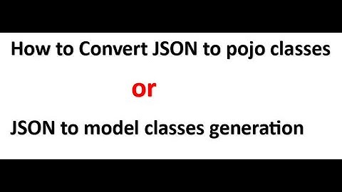 How to Convert JSON to POJO classes or JSON to model classes generation #OOO #Spring Boot #2024