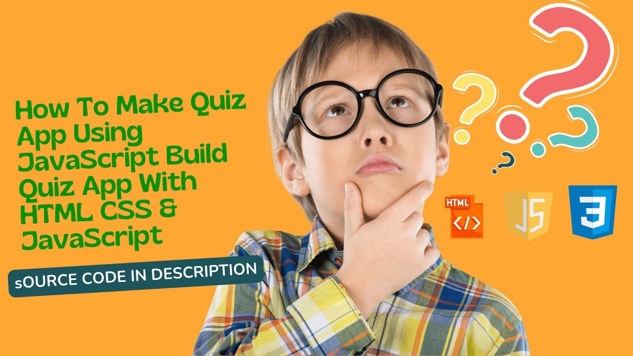 How To Make Quiz App Using JavaScript Build Quiz App With HTML CSS ...