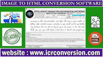 Image To HTML | How to Convert Image To HTML | Data Entry Image To HTML Conversion Software |