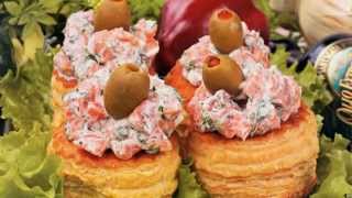 Новогодние закуски, рецепты, блюда на Новый Год 2016 Праздничные тарталетки с семгой Вкусно и быстро Новогодние закуски, рецепты, блюда на Новый Год 2016 Праздничные тарталетки с семгой Вкусно и быстро