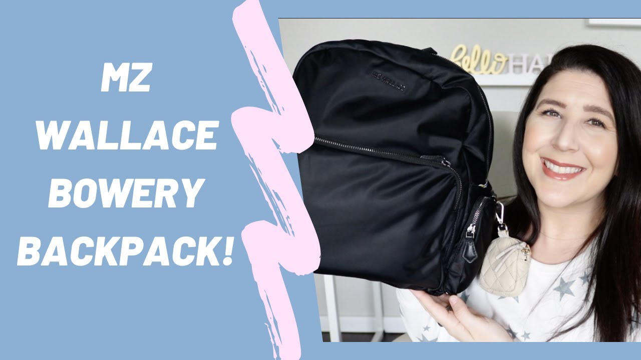 MZ Wallace Bowery Backpack | Review + Try on! - YouTube