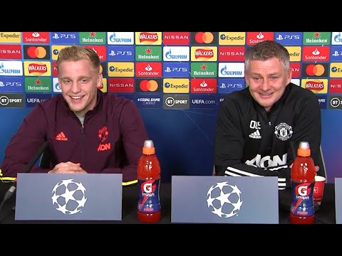 Ole Gunnar Solskjaer & Donny van de Beek - Man Utd v PSG - Pre-Match Press Conference -Champions Lge