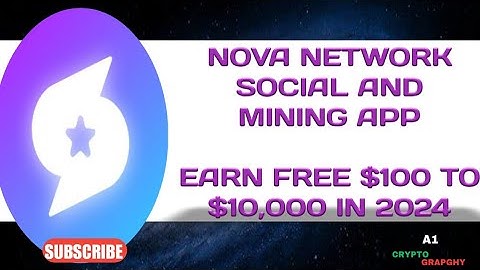 NOVA SOCIAL NETWORK AND MINING APP #airdrop #nova #mining