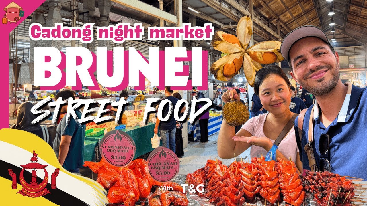 🇧🇳 First Time Trying Brunei Street Food at Gadong Night Market