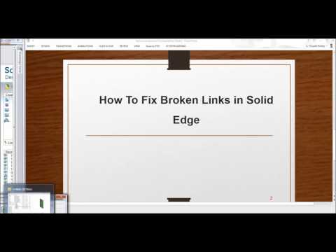 How to Fix Broken Links in Solid Edge Assembly