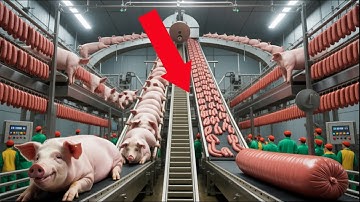 Inside The "SUPER" Sausage Factory - How Billions Of Tons Of Sausage Are Made