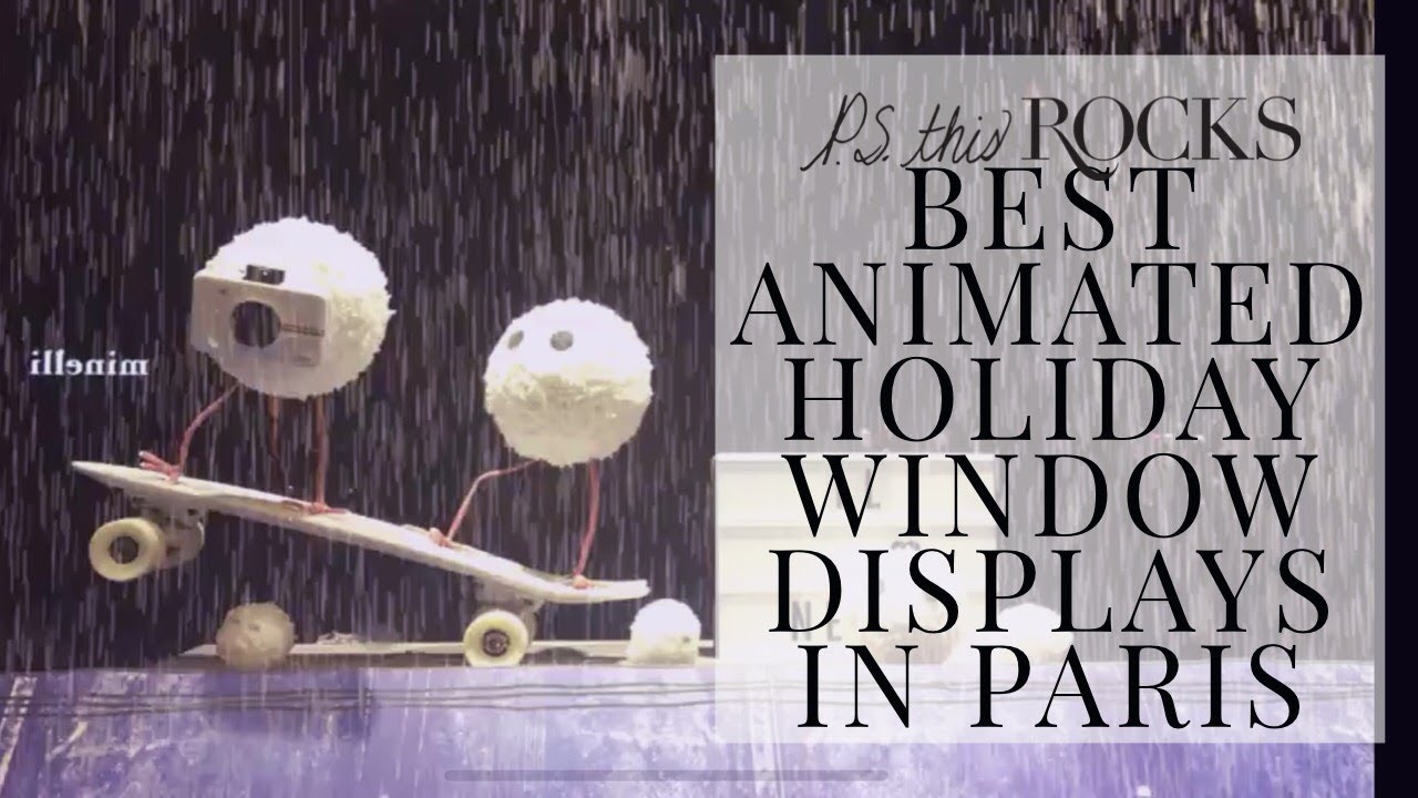 The most beautiful Christmas window displays of Parisian fashion