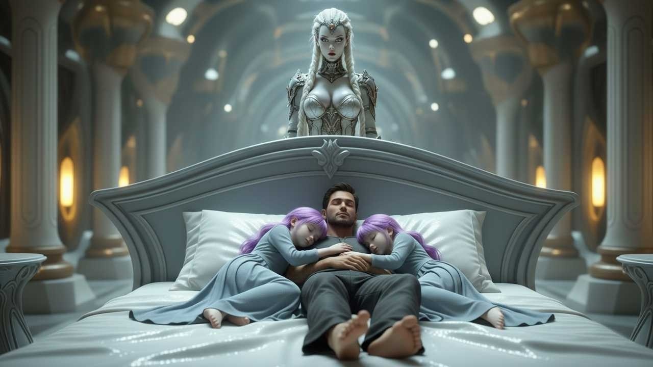 The Queen's Twin Daughters Were Missing and She Found Them Curled Up Sleeping Next to a Human