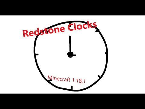 alternate Redstone clocks Minecraft 1.18.1