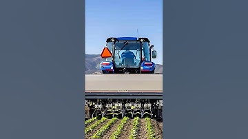 Multi-Row Smart Tractor Avoids Plants While Plowing! 🌾🚜 | Precision Agriculture | Shorts