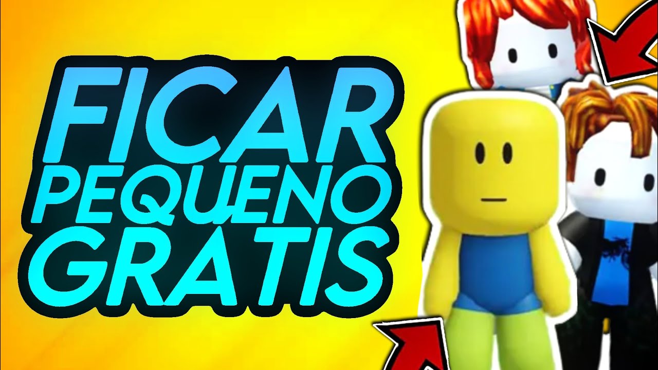 COMO FICAR PEQUENO GRÁTIS NO ROBLOX! NOVO MINI AVATAR - roblox itens gratis  