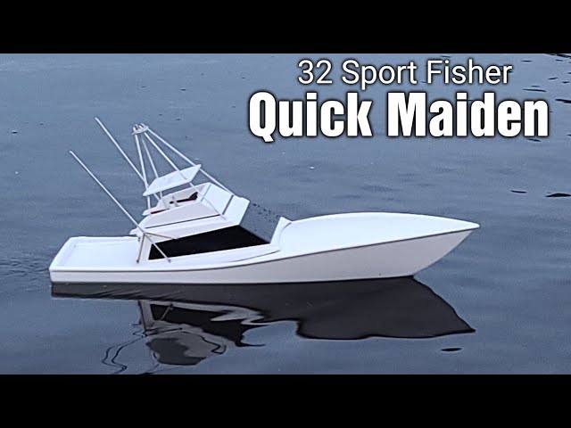 Scale Rc Fishing Boat Build Custom Servo Mount, Weight Distribution, &  Quick Maiden 