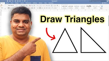 How to Draw Triangle in Word