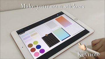 How to make digital stickers with Keynote app (Super easy)