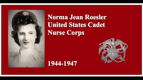 Norma Jean Roesler in the U. S. Cadet Nurse Corps