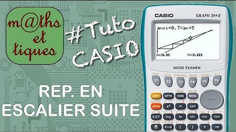 SUITES : Afficher une représentation en escalier d