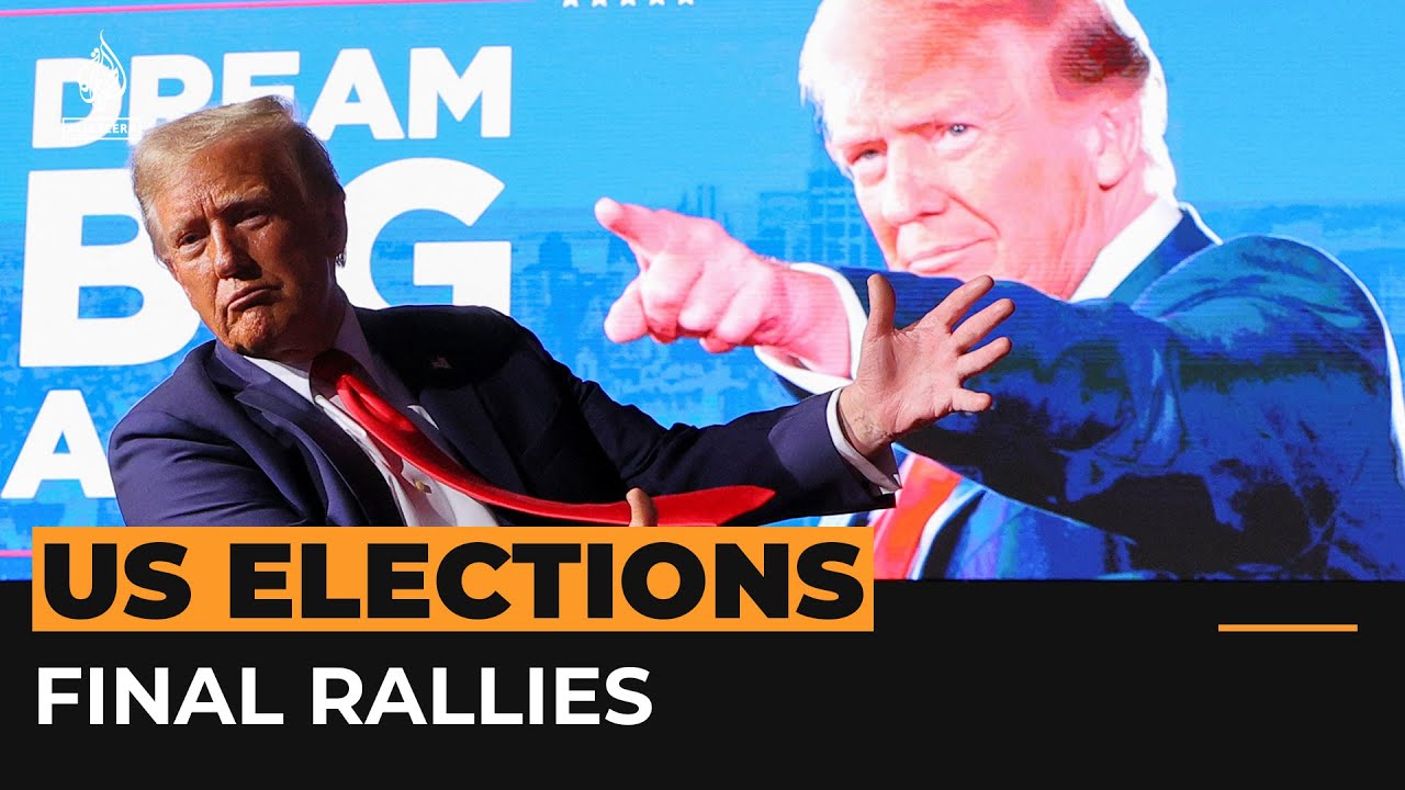 Trump and Harris make final pitches ahead of knife-edge election | Al ...