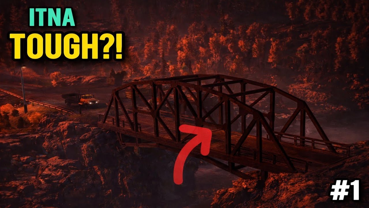 I BUILT MY FIRST BRIDGE IN SNOWRUNNER… BIG MISTAKE? 😰 | GAMEPLAY #1