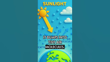 Sky Colors Explained in 60 Seconds!  #ScienceFacts #science #school #scienceexplained  color