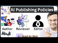AI Publishing Policies for Authors || AI Tools Policies of Journals and Publishers || Hindi