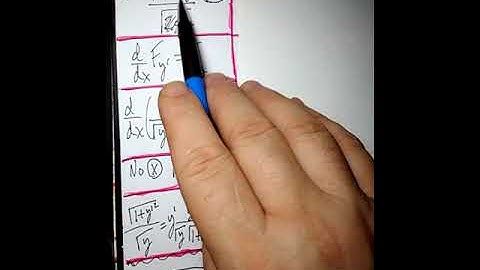 Calculus of Variations Brachistochrone problem