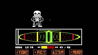(upload 3/3) zasriels showdown cover modded into the sans fight