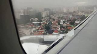 Aeroporto de Congonhas SP, A320 TAM, pouso com chuva