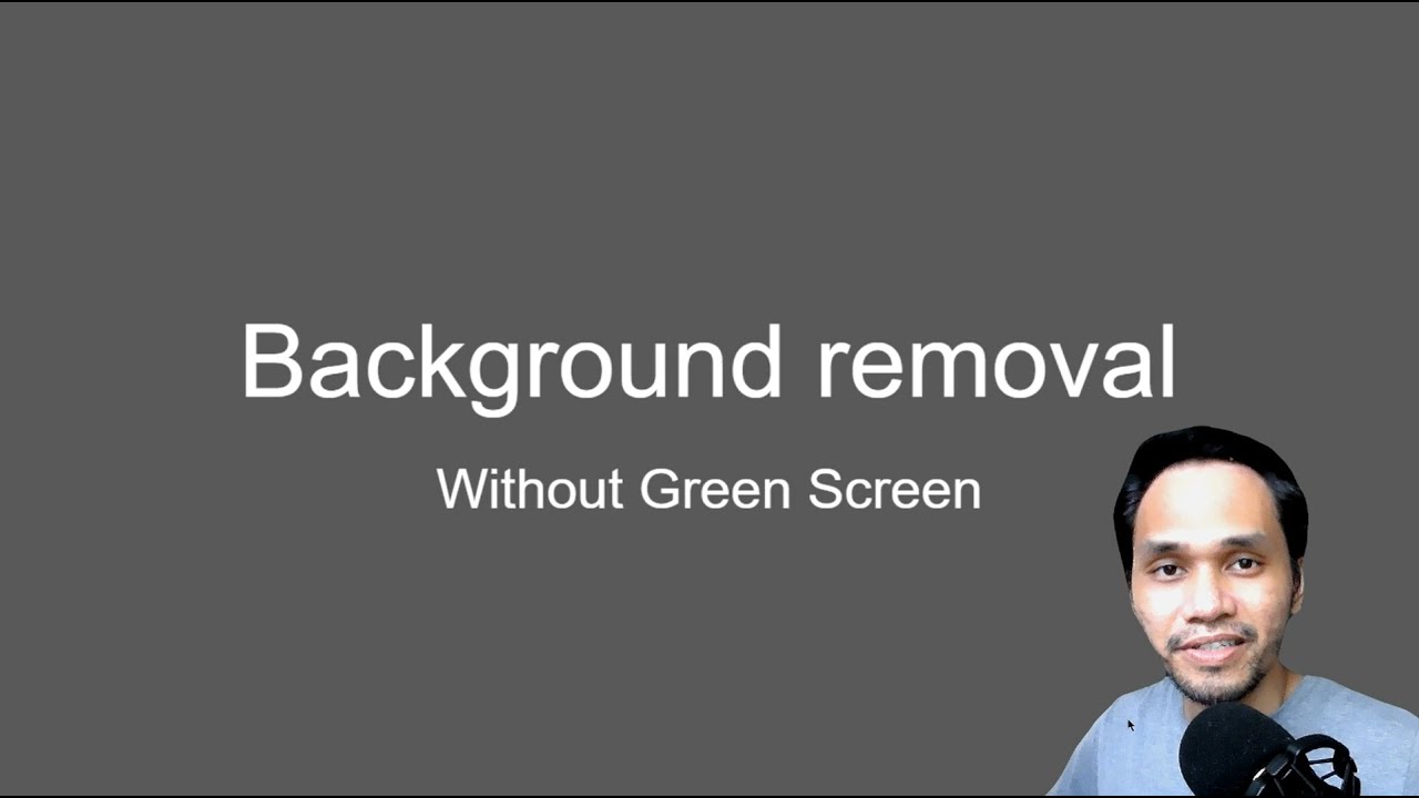 How to Remove Background in webcam WITHOUT green screen for OBS ...