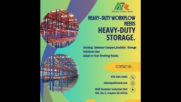 Maximize Your Warehouse Space with Heavy-Duty Racking Solutions! #PalletRack#rack #AtlantaPalletRack