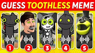 Guess Toothless Dancing Meme | Dance Song Freddy Fazbear, MrBeast, Otamatone, Digital Circus