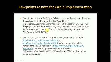 SOAP Web Services Lesson 27 | Axis 2 implementation bugs and resolution in version 1.7.x