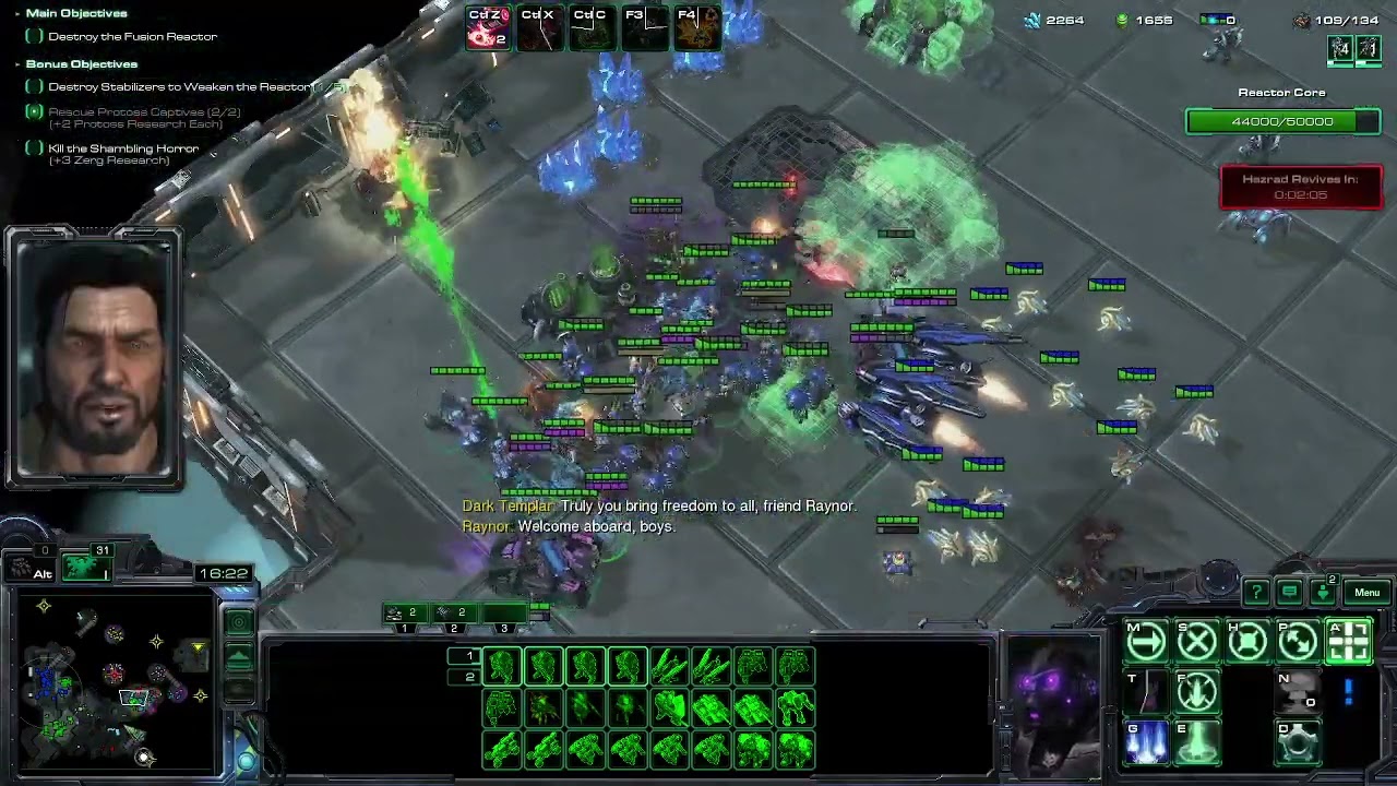 Starcraft 2 | Revolution Overdrive Mod | Piercing the Shroud | Brutal (22) Heroless mode.