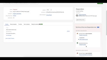 Technical Service Dependencies and Suggested Service Dependencies