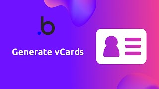 How to generate vCard files in your Bubble app screenshot 1