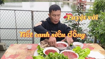 Đánh tiết canh vịt dính bát không rơi đông như đá siêu đẳng cấp #vantruongtv_1981