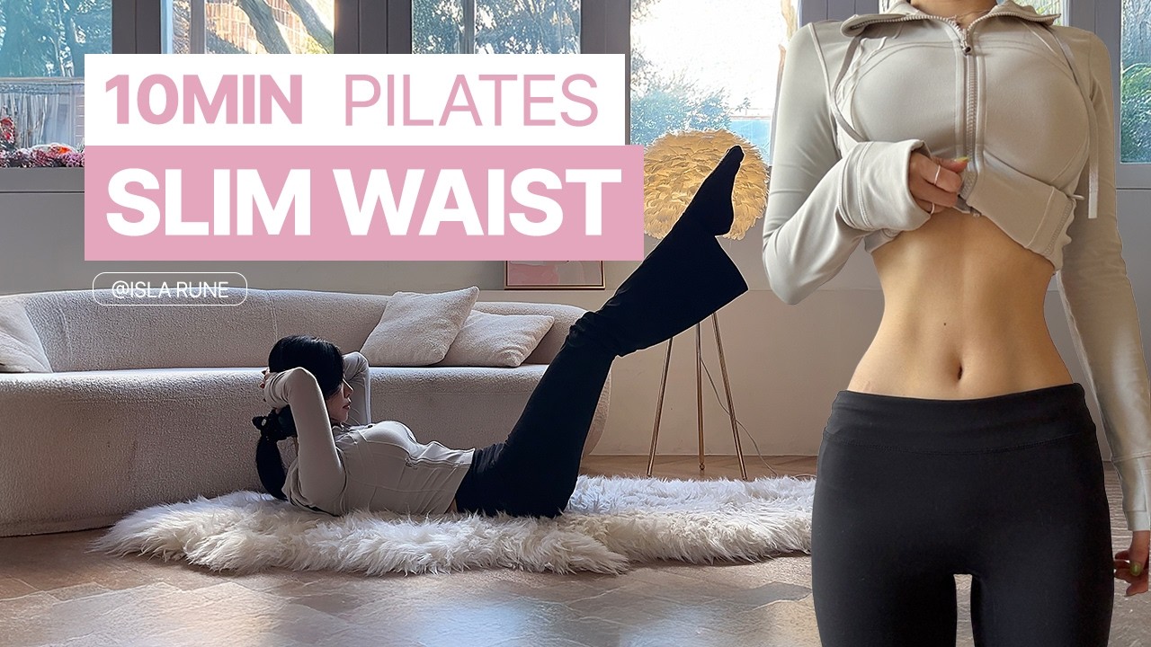 10 MIN Pilates Workout for a Slim Waist & Toned Abs 🔥